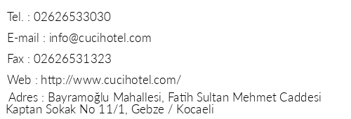 Cuci Hotel Di Mare telefon numaralar, faks, e-mail, posta adresi ve iletiim bilgileri